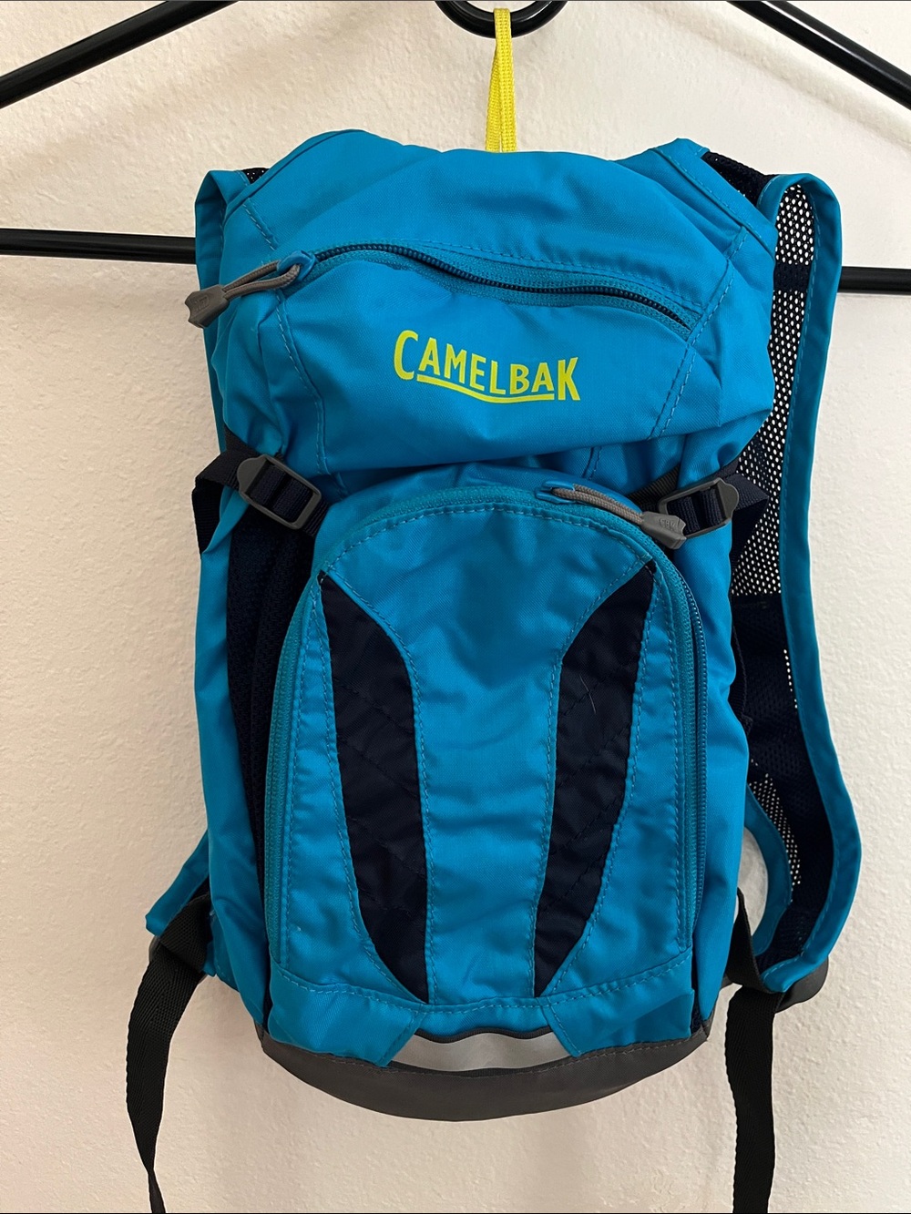 CamelBak Blue Kids Hydration Backpack with Yellow Logo